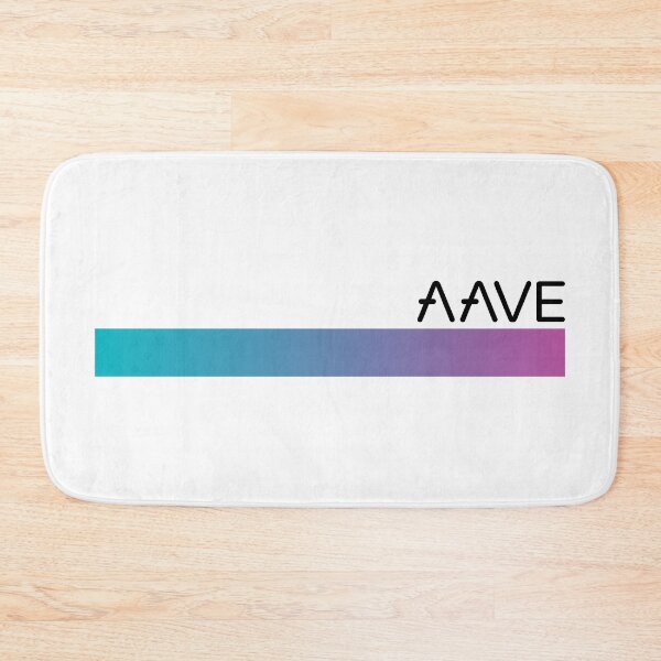 Item preview, Aave AAVE Crypto Altcoin - Clean Design with a Gradient Line in Brand Colours designed and sold by CryptoMoods.