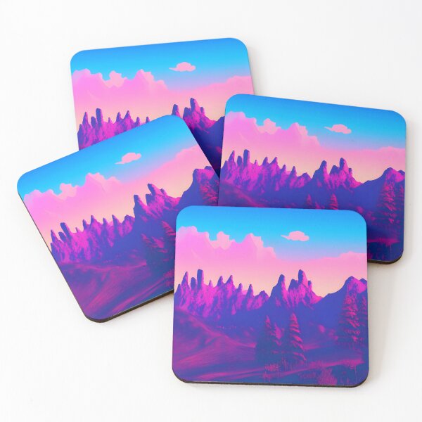 Item preview, Synthwave mountains designed and sold by f-design.