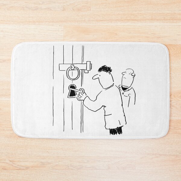 Item preview, Locksmith Illustration - A Locksmith is working on a Heavy Church Door designed and sold by NigelSutherland.