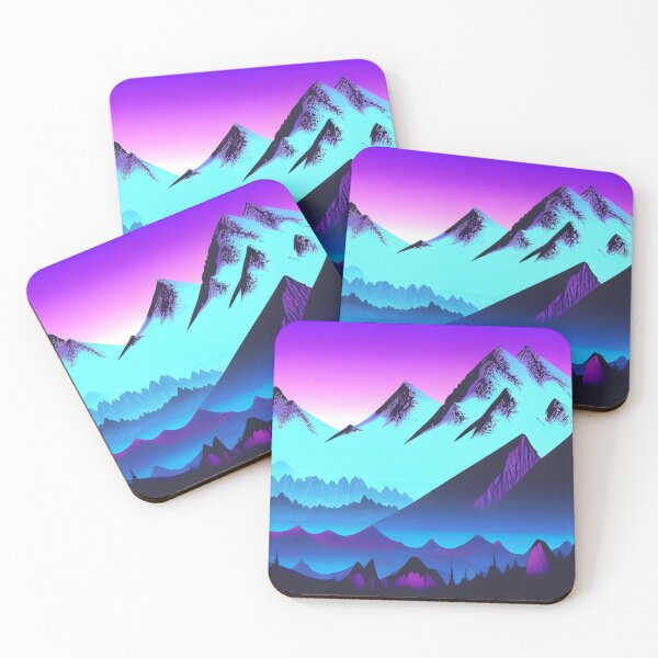 Item preview, Synthwave mountains designed and sold by f-design.