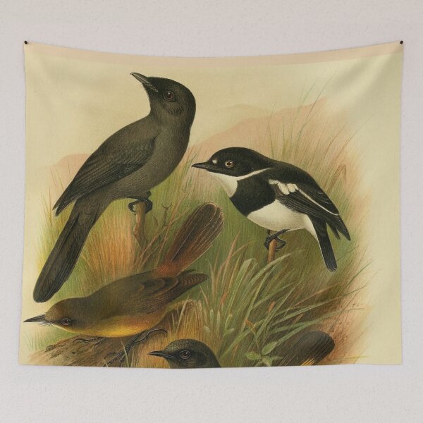 Item preview, Blue-Mantled Crested Flycatcher And Friends designed and sold by laguitan10.