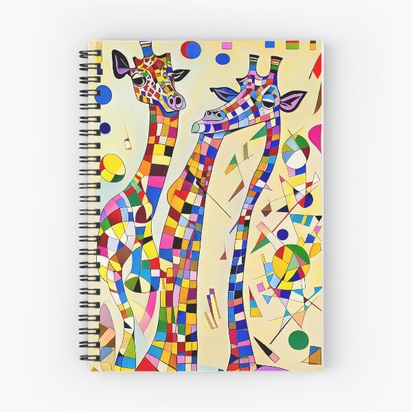 Artikelvorschau, Bunte abstrakte Dschungel-Giraffen entworfen und verkauft von Prawny.