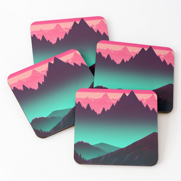 Item preview, Synthwave mountains designed and sold by f-design.