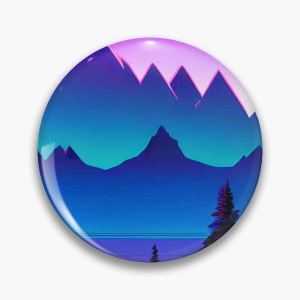 Item preview, Synthwave mountains designed and sold by f-design.