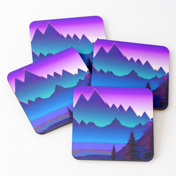 Item preview, Synthwave mountains designed and sold by f-design.
