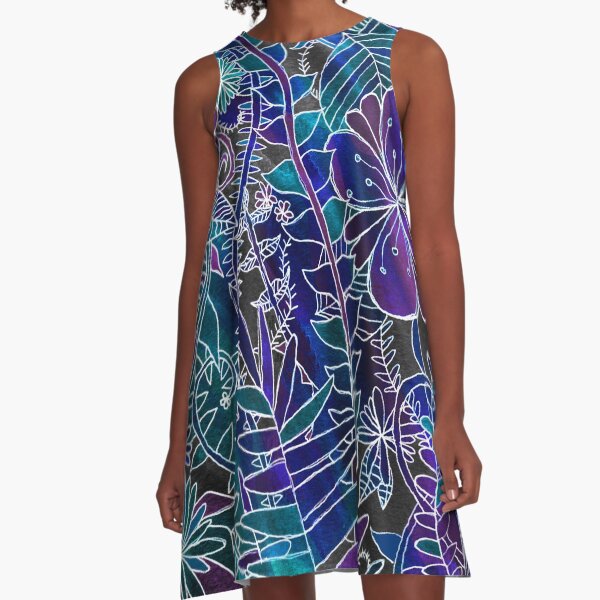GALAXY JUNGLE A-Line Dress
