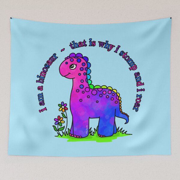 Item preview, The binosaur stomps and roars designed and sold by Art by Veya.
