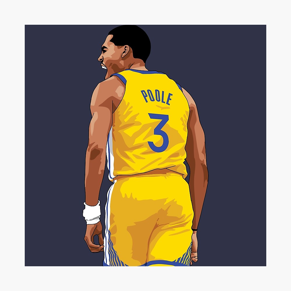 Jordan Poole Scream Above Waist Blue Qiangy - Jordan Poole