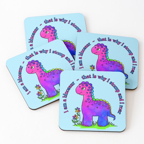 Item preview, The binosaur stomps and roars designed and sold by Art by Veya.