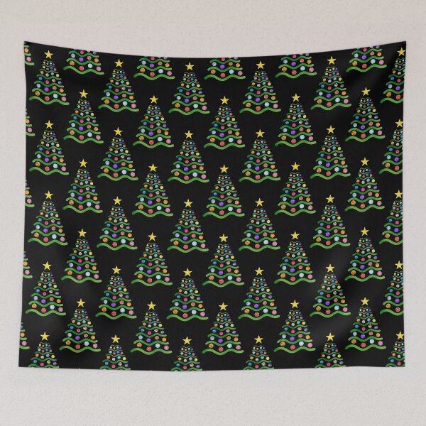 Item preview, Colorful Christmas Tree With Planet Baubles  designed and sold by humnoo.
