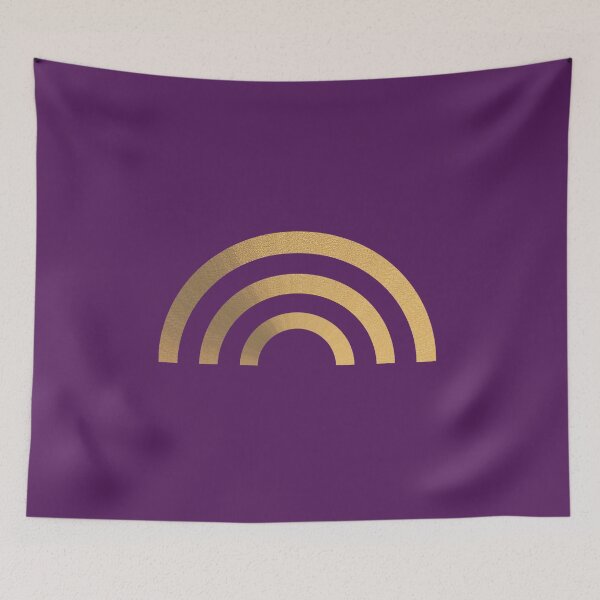 Item preview, Gold Rainbow Royal Purple Background designed and sold by GemsAnatomy.