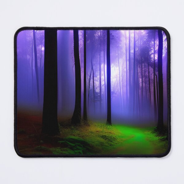 Item preview, dark forest with colorful lights designed and sold by f-design.