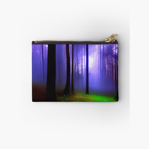 Item preview, dark forest with colorful lights designed and sold by f-design.