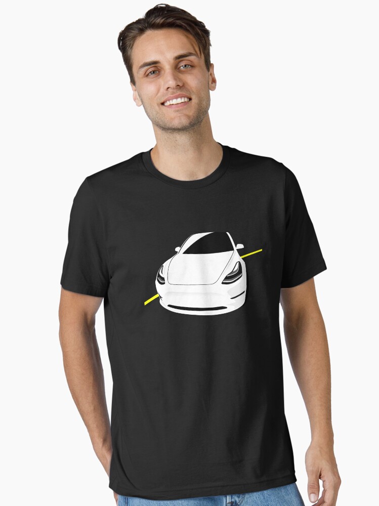 Thumbnail 1 von 7, Essential T-Shirt, Model 3 Electric vehicle EV Auto s3xy  designt und verkauft von AutoDesignWerks.