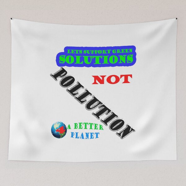 Item preview, Lets Support Green Solutions Not Pollution 4 A Better Planet designed and sold by 4ABetterPlanet.
