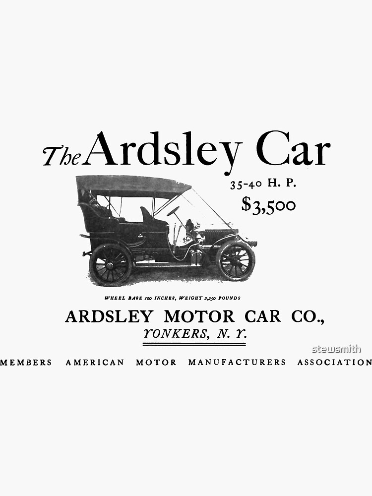 "The Ardsley Car" Sticker for Sale by stewsmith Redbubble
