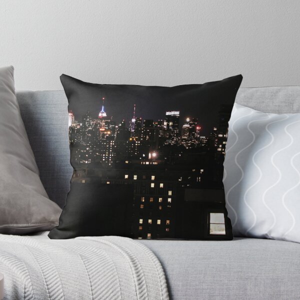 New York City skyline - Windows on the City Throw Pillow