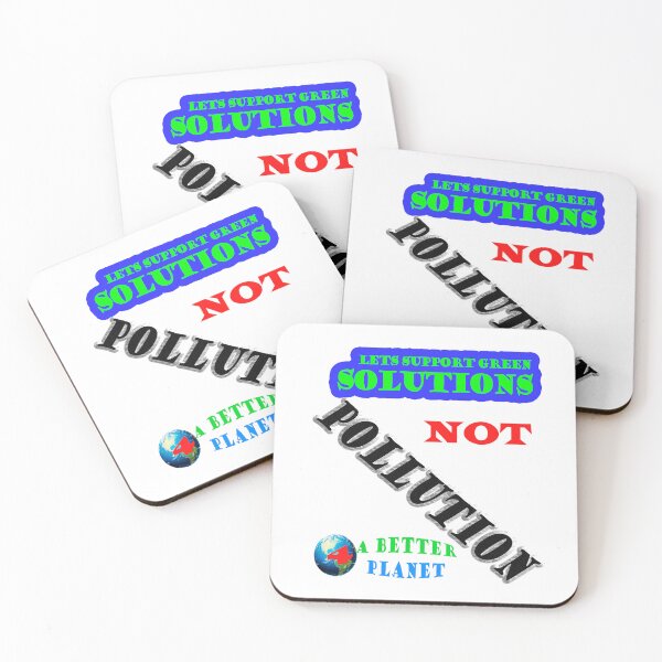Item preview, Lets Support Green Solutions Not Pollution 4 A Better Planet designed and sold by 4ABetterPlanet.