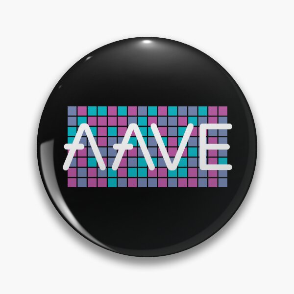 Item preview, Aave AAVE Crypto Altcoin - Colourful Square Mosaic designed and sold by CryptoMoods.