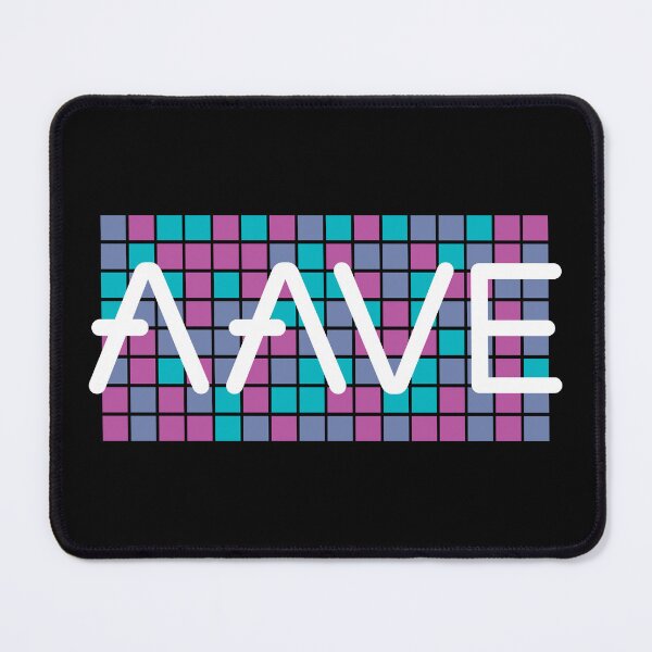 Item preview, Aave AAVE Crypto Altcoin - Colourful Square Mosaic designed and sold by CryptoMoods.