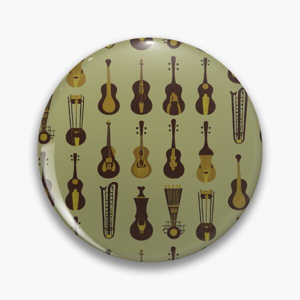 Item preview, MUSICAL INSTRUMENTS FROM THE FUTURE PATTERN Midjourney Ai Artwork designed and sold by davidjulie.