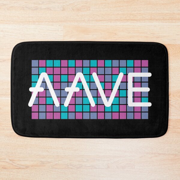 Item preview, Aave AAVE Crypto Altcoin - Colourful Square Mosaic designed and sold by CryptoMoods.