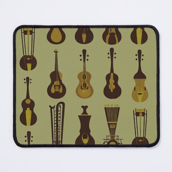 Item preview, MUSICAL INSTRUMENTS FROM THE FUTURE PATTERN Midjourney Ai Artwork designed and sold by davidjulie.