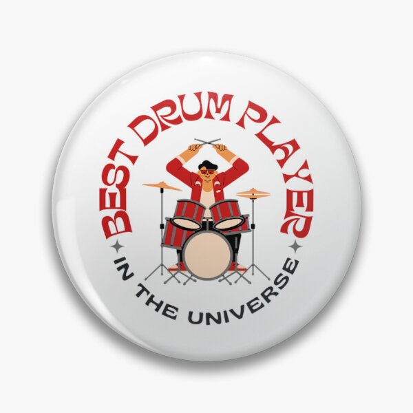 Item preview, Best drum player in the universe - Funny drummer_drummer quote designed and sold by Douniaya.