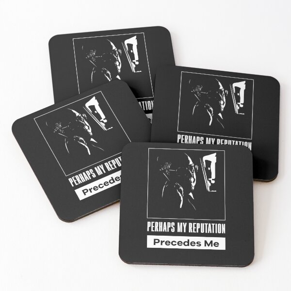 Item preview, The Blacklist Raymond Red Reddington Quote - Perhaps My Reputation Precedes Me 2022 designed and sold by blackwolfpixels.