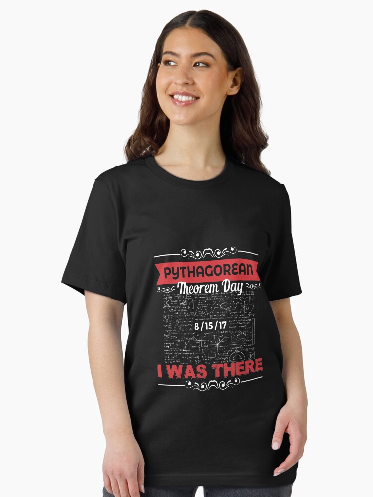 Thumbnail 2 of 7, Essential T-Shirt, Pythagorean Theorem Day 8/15/2017 I Was There designed and sold by stuch75.