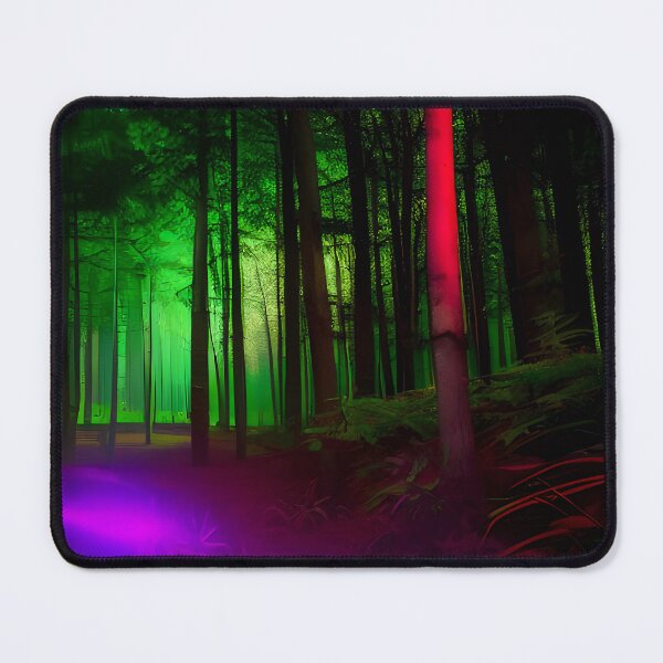 Item preview, forest with colorful lights designed and sold by f-design.