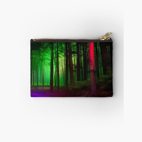 Item preview, forest with colorful lights designed and sold by f-design.