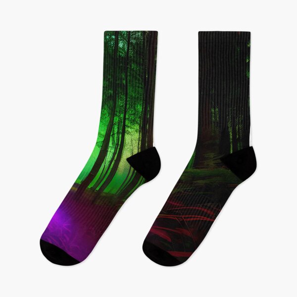 Item preview, forest with colorful lights designed and sold by f-design.