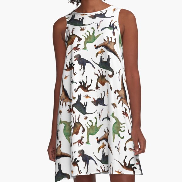 I Spy Dinos A-Line Dress