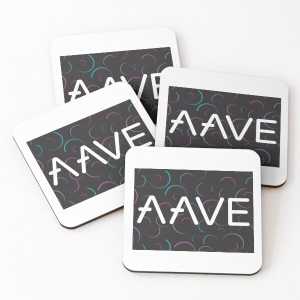 Item preview, Aave AAVE Crypto Altcoin - Artistic Abstract Design with Colourful Swirls Variant #1 designed and sold by CryptoMoods.