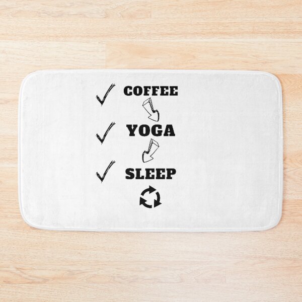 Item preview, Coffe yoga sleep, repeat designe designed and sold by SenhajiWorld.