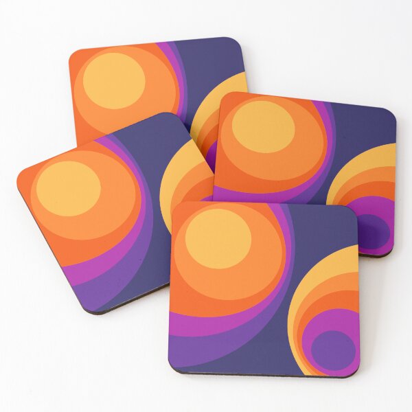 Item preview, Colorful retro circles design  designed and sold by BattaAnastasia.