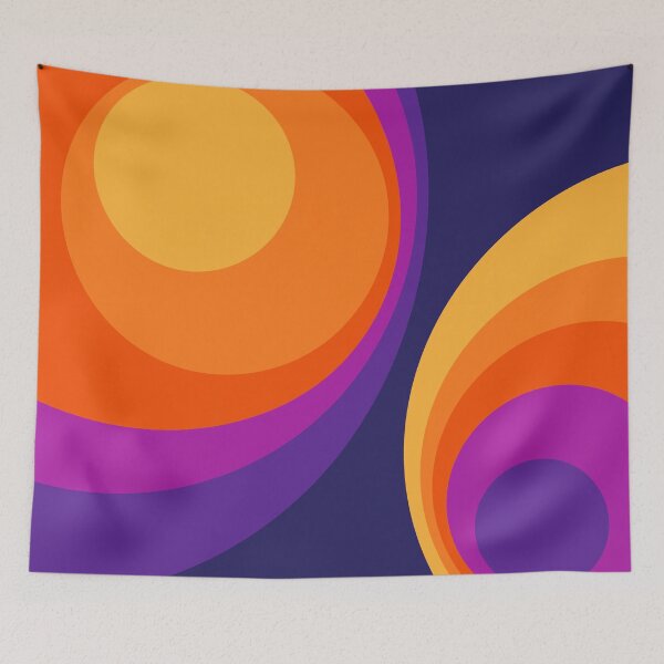 Item preview, Colorful retro circles design  designed and sold by BattaAnastasia.