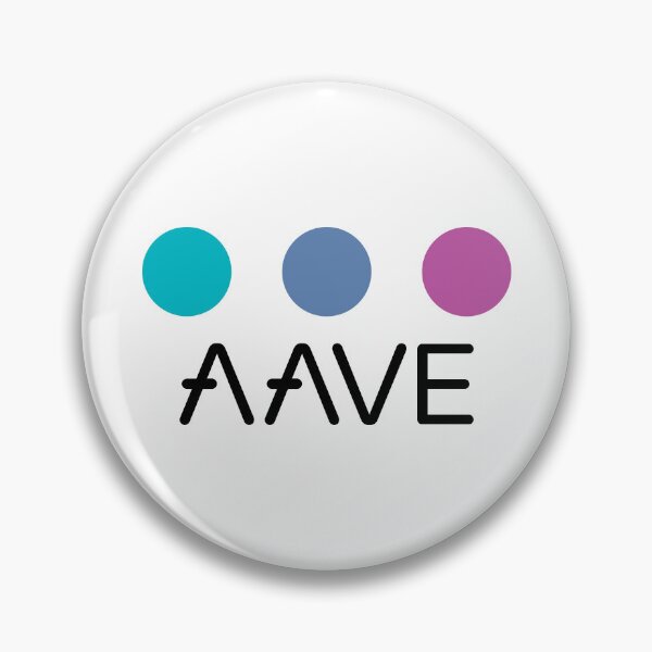 Item preview, Aave AAVE Crypto Altcoin - Three Colourful Circles in Brand Colours designed and sold by CryptoMoods.