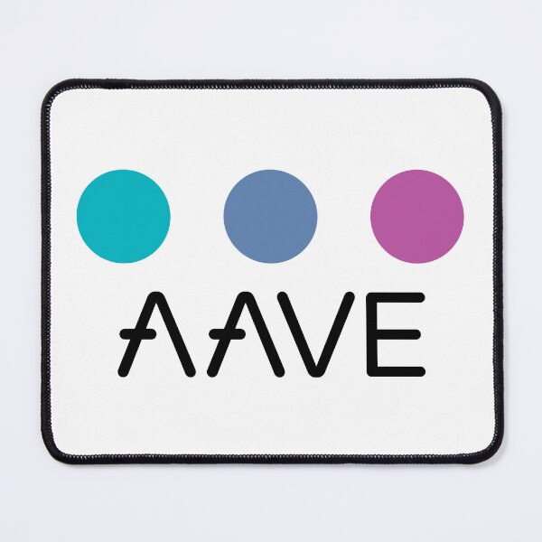 Item preview, Aave AAVE Crypto Altcoin - Three Colourful Circles in Brand Colours designed and sold by CryptoMoods.