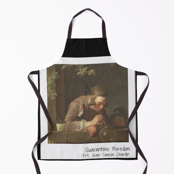 Item preview, Quarantine Boredom - Art History Sticker - French Man Blowing Bubbles - Jean Simeon Chardin designed and sold by Clowngirlprints.