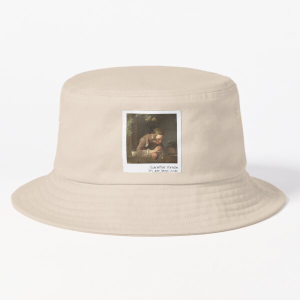 Vista previa del artículo con la obra «Aburrimiento en cuarentena - Etiqueta engomada de la historia del arte - Hombre francés que sopla burbujas - Jean Simeon Chardin», diseñado y vendido por Clowngirlprints.