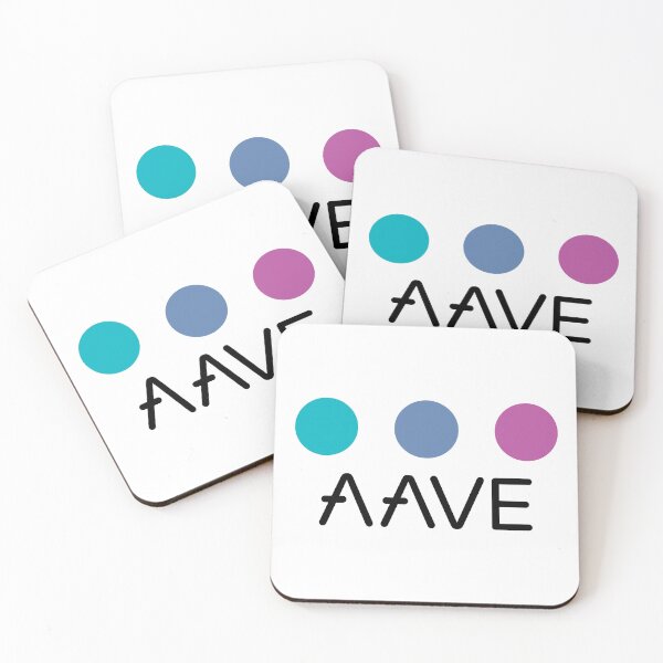 Item preview, Aave AAVE Crypto Altcoin - Three Colourful Circles in Brand Colours designed and sold by CryptoMoods.