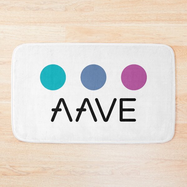 Item preview, Aave AAVE Crypto Altcoin - Three Colourful Circles in Brand Colours designed and sold by CryptoMoods.