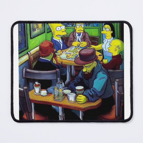 Item preview, Van Gogh Simpsons sitting in the cafe designed and sold by osssoconcept.