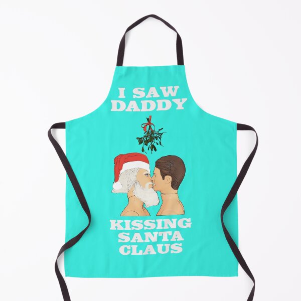 Item preview, I Saw Daddy Kissing Santa Claus! Gay Xmas, Gay Art! Funny Gay Christmas Design designed and sold by loveplasticpam.