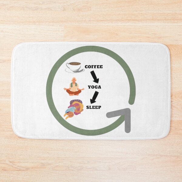 Item preview, Copy of Coffe yoga sleep, repeat design designed and sold by SenhajiWorld.