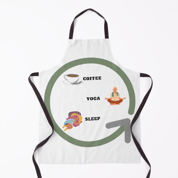 Item preview, Coffe yoga sleep, repeat design designed and sold by SenhajiWorld.