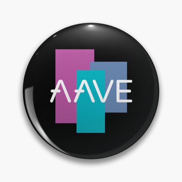 Item preview, Aave AAVE Crypto Altcoin - Abstract Colourful Forms designed and sold by CryptoMoods.