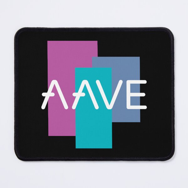 Item preview, Aave AAVE Crypto Altcoin - Abstract Colourful Forms designed and sold by CryptoMoods.